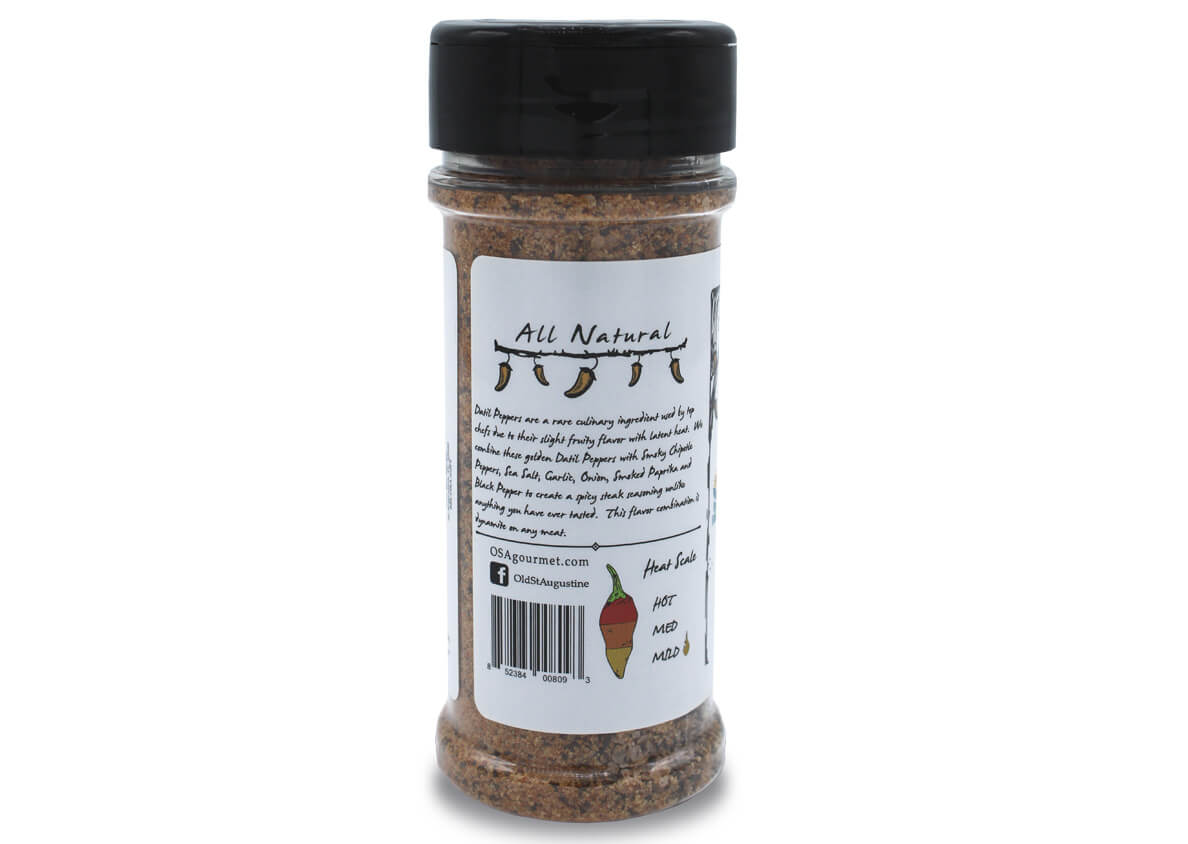 datil chipotle steak blend 3 oz side panel