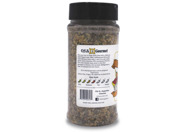 delectable datil medium salsa seasoning side panel