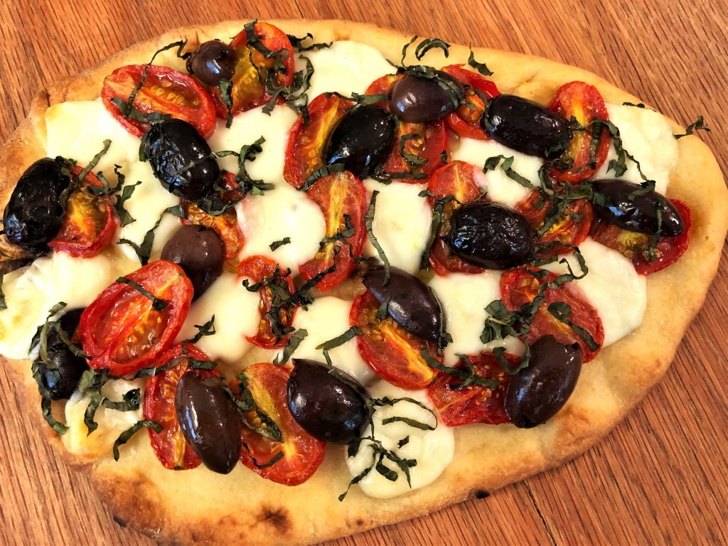 Naan Bread Pizza 2 Ways Margherita Pizza Jalapeno Onion