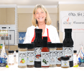 Angela Bean the Datil Pepper Lady with Old St Augustine Gourmet Datil Pepper Productss