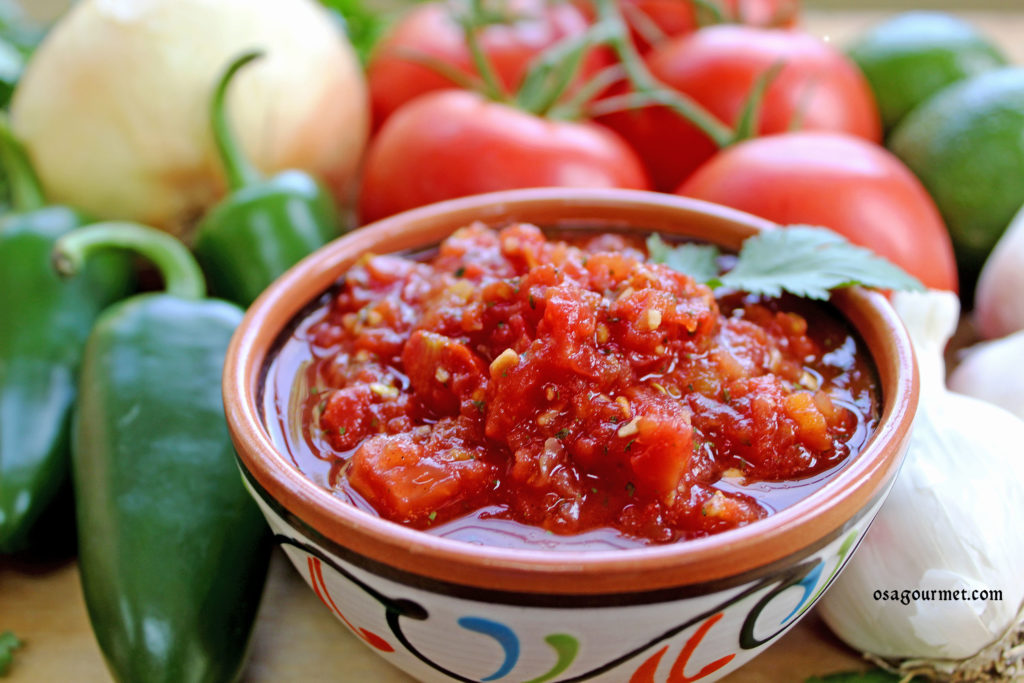 delectable datil salsa surrounded by fresh ingredients